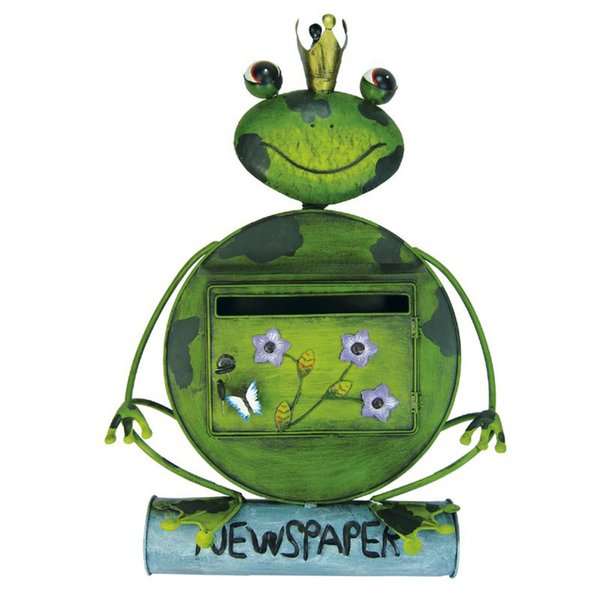 Briefkasten Frosch mit Zeitungsfach